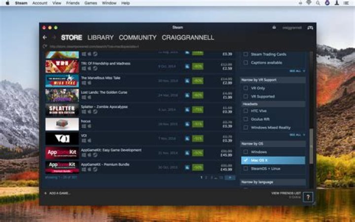 Are there any steam games you can play on Mac?