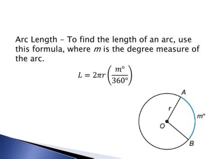 Can you calculate arc length with degrees?