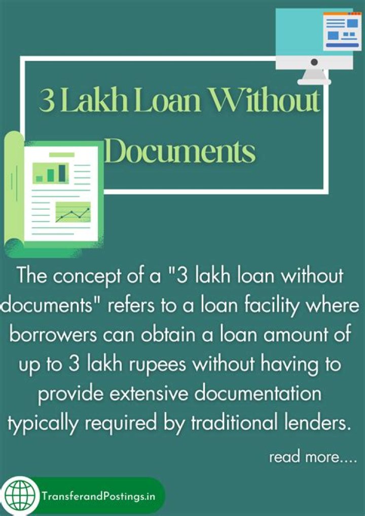 How can I get 3 lakh loan from government?