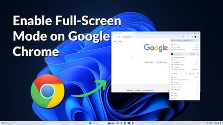 How do I make Chrome full screen on Android tablet?