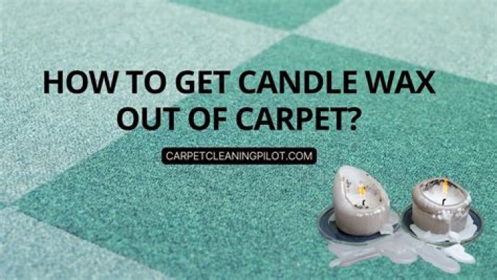How do you get dried candle wax out of carpet?