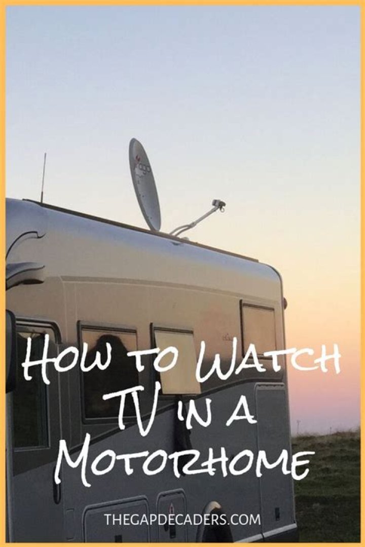How do you get TV reception in a motorhome?