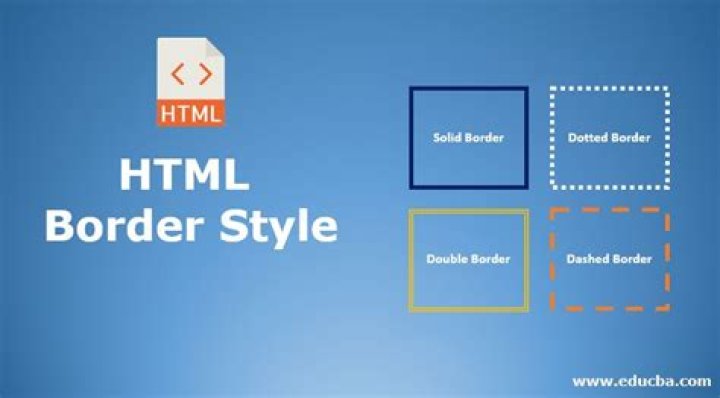 How do you make a border in HTML none?