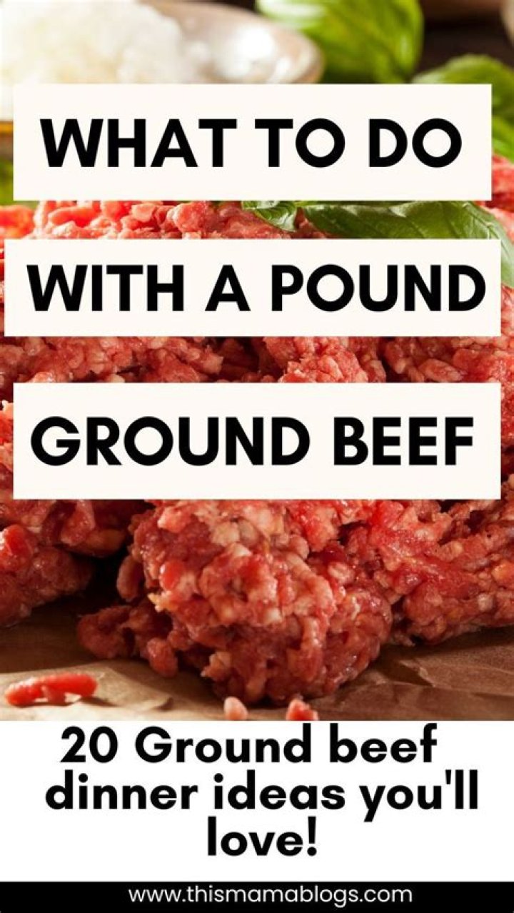 How do you measure a pound of ground beef?