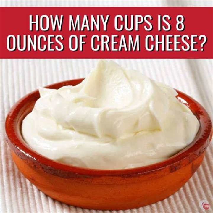 How many cups is 16oz of cream cheese?