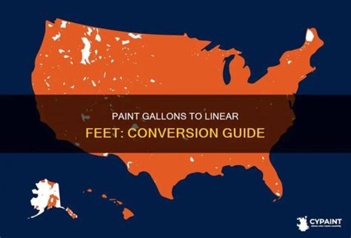 How many linear feet does a gallon of paint cover?