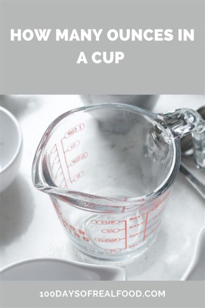 How many ounces are in a quarter cup of water?