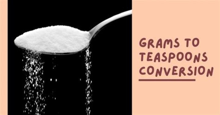 How many teaspoons is 23 g?