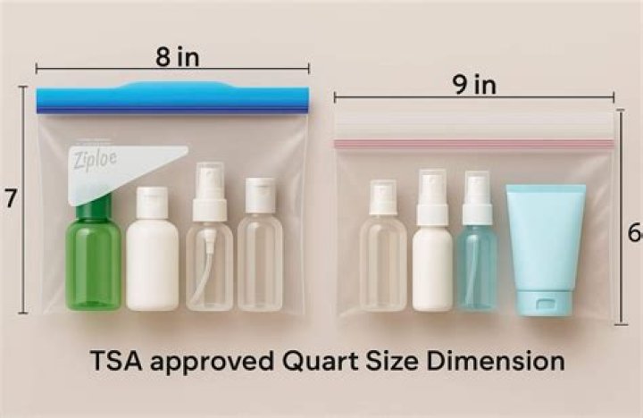 How much can you fit in a quart size bag?