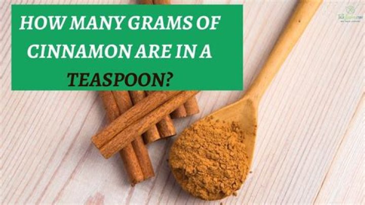 How much does 1 tsp of ground cinnamon weigh?