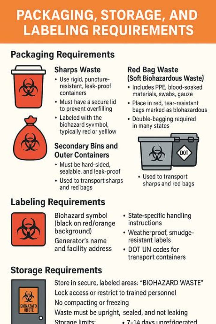 What are the requirements for disposing of biohazardous material?