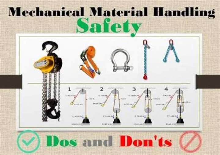 What are the safety requirements for material handling?