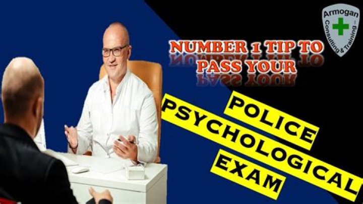 What does the psychological test for police consist of?