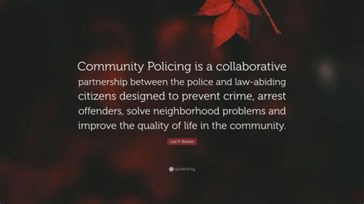 What IG said about community policing?