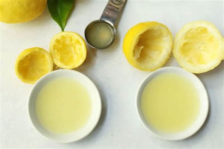 What is the juice of one lemon?