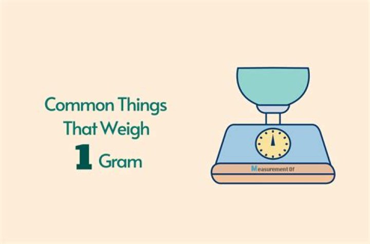What weighs less than a gram?