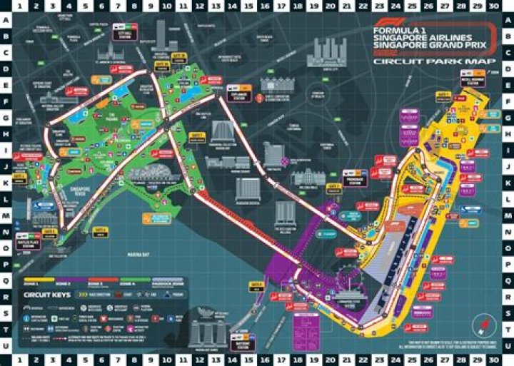 Where is Singapore F1 race track?